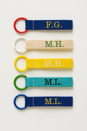 Mini Personalized Embroidered Bag Tags