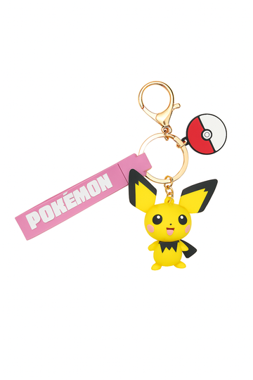 Adorable Pokémon Pichu Keychain | Bag Charm & Key Ring
