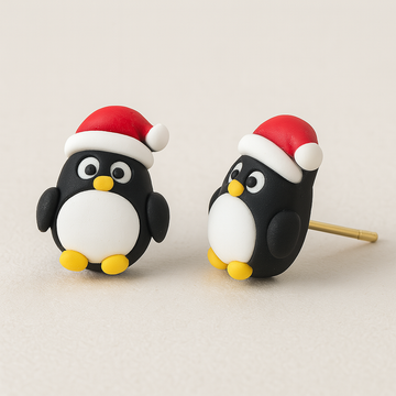 Christmas Stud Earrings – Christmas Penguin