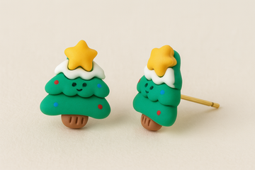 Christmas Stud Earrings – Xmas Star Tree