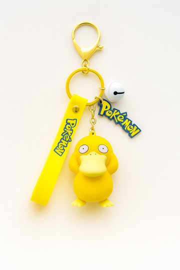Adorable Pokémon Psyduck Keychain | Cute Psyduck Bag Charm & Key Ring
