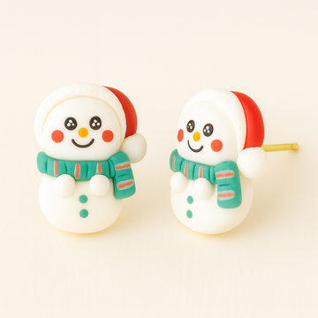 Christmas Stud Earrings – Snowman