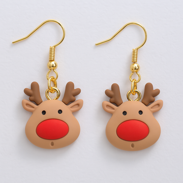 Christmas Dangles Earrings – Xmas Reindeer