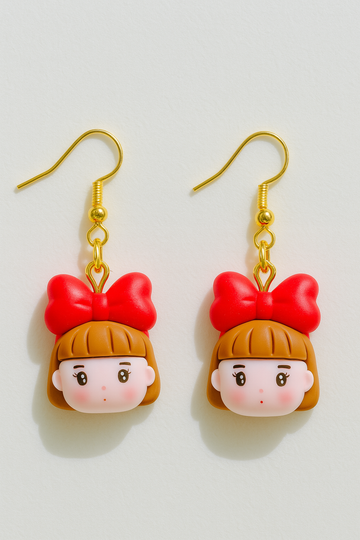 Christmas Dangles Earrings – Christmas Girl Earrings