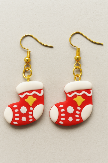 Christmas Dangles Earrings – Christmas Socks Earrings