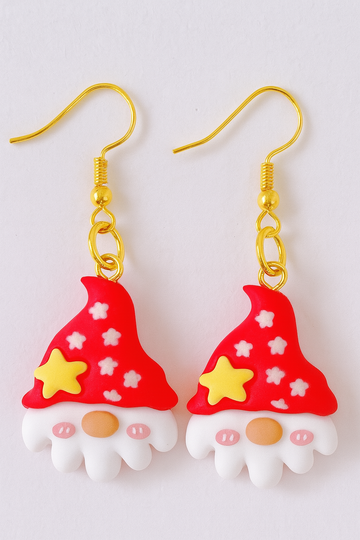 Christmas Dangles Earrings – Santa