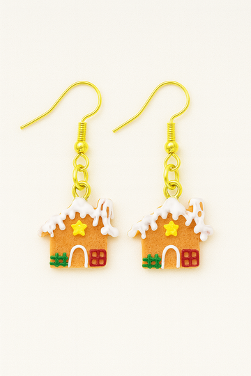 Christmas Dangles Earrings – Christmas Village Earrings