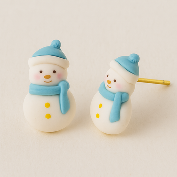 Christmas Stud Earrings – Snowman