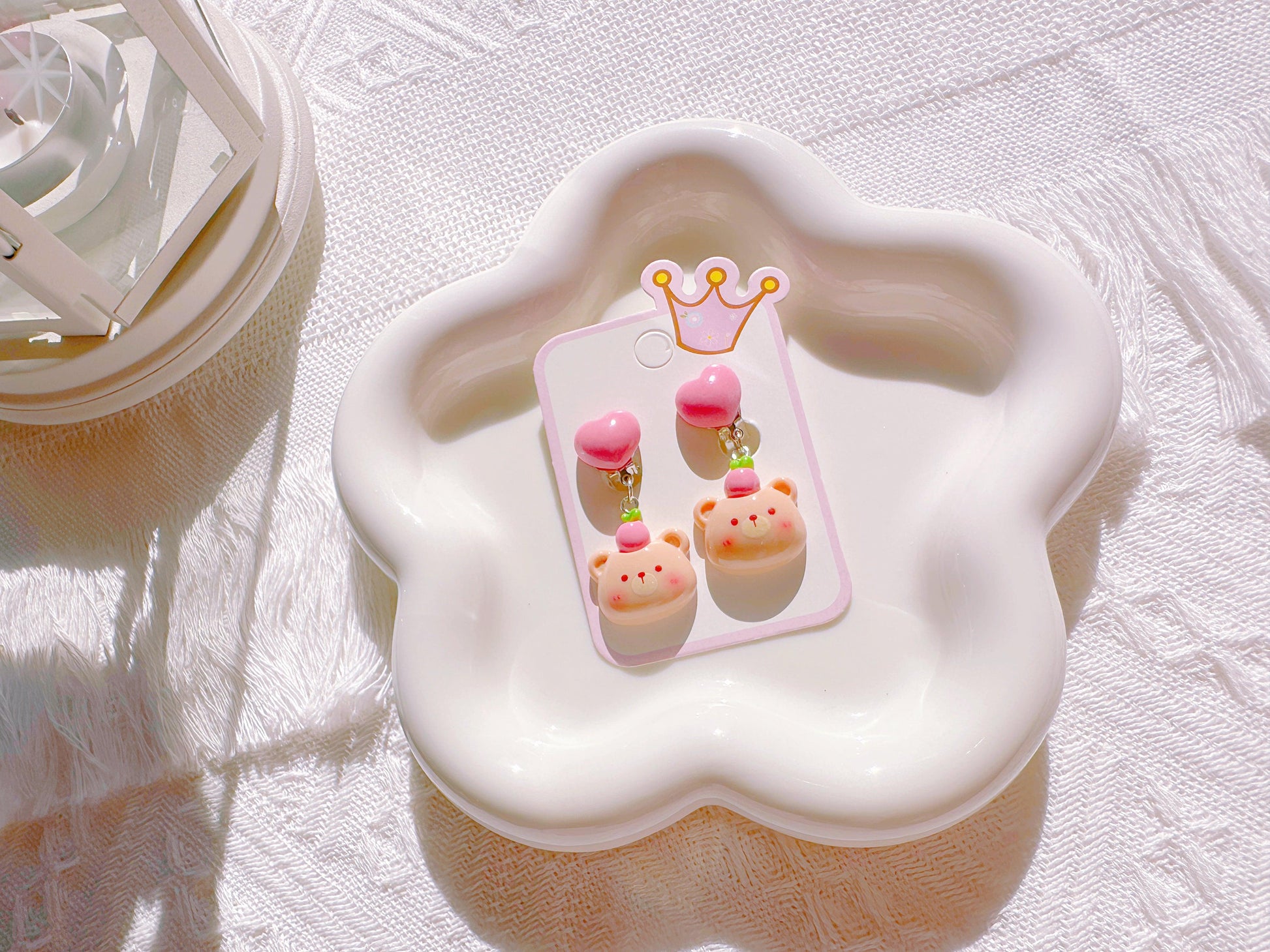 Adorable Bunny & Teddy Bear Clip-On Earrings for Little Girls – Perfect for Parties & Special Occasions - I‘M GIFT
