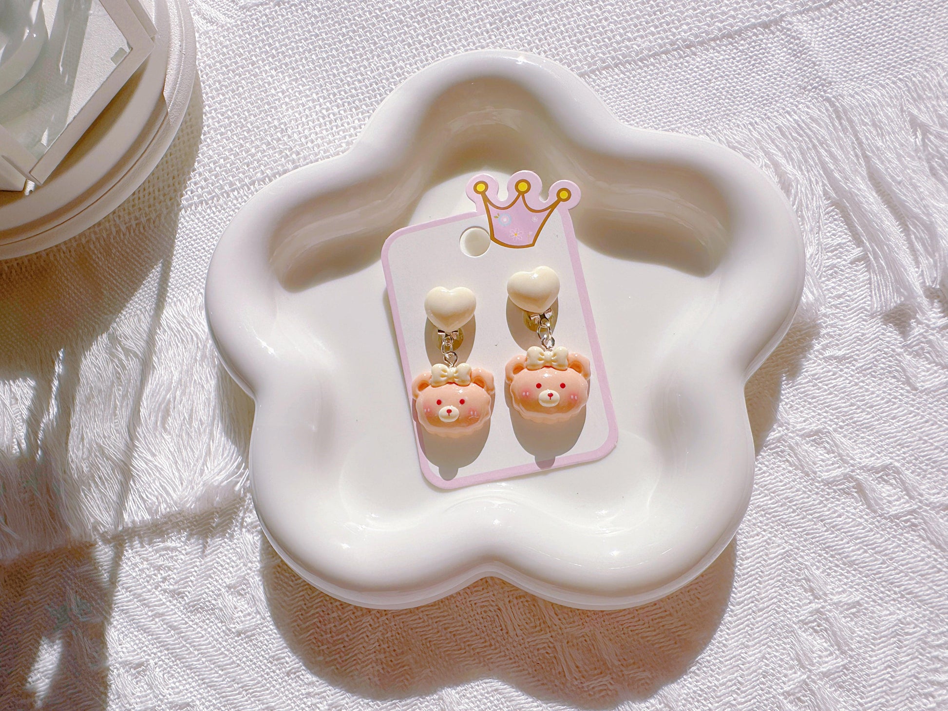 Adorable Bunny & Teddy Bear Clip-On Earrings for Little Girls – Perfect for Parties & Special Occasions - I‘M GIFT