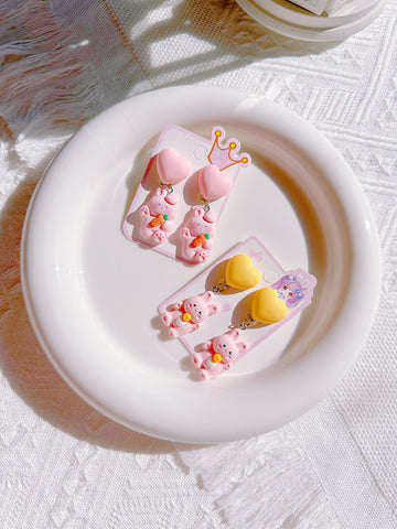 Bunny Clip-On Earrings for Little Girls – Perfect for Easter & Gift Giving - I‘M GIFT
