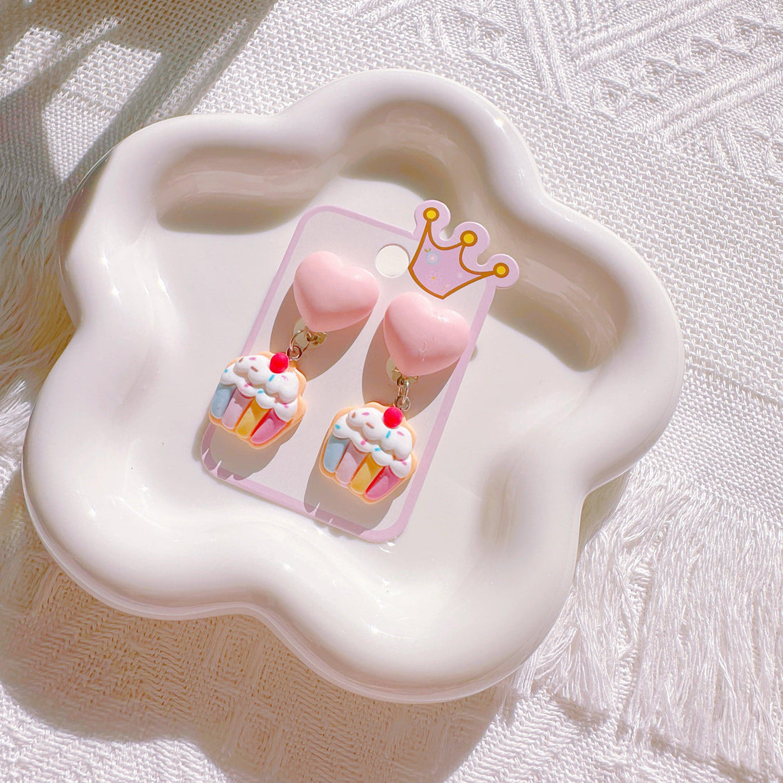 Cute Ice Cream & Cupcake Clip-On Earrings for Toddler Girls – Perfect for Dress-Up & Birthdays - I‘M GIFT