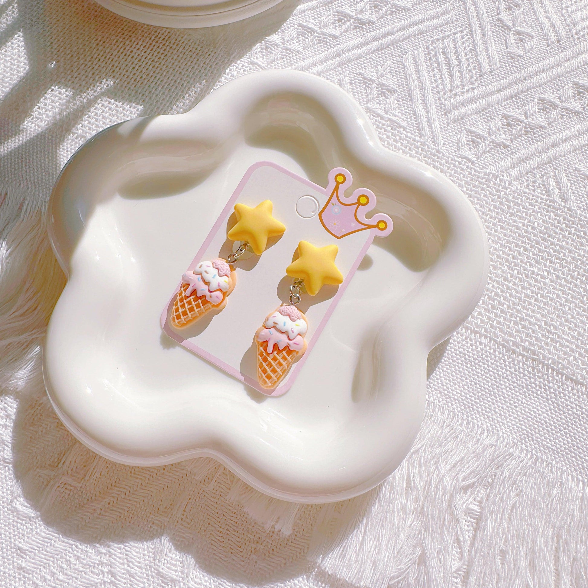 Cute Ice Cream & Cupcake Clip-On Earrings for Toddler Girls – Perfect for Dress-Up & Birthdays - I‘M GIFT