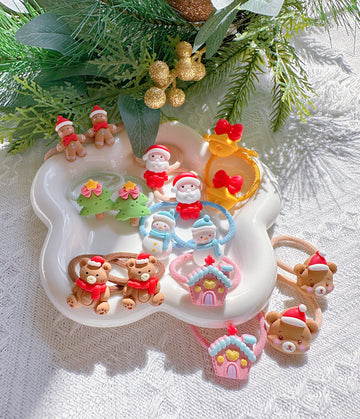 Set of 2 Christmas Hair Ties for Girls – Kids Xmas Accessories