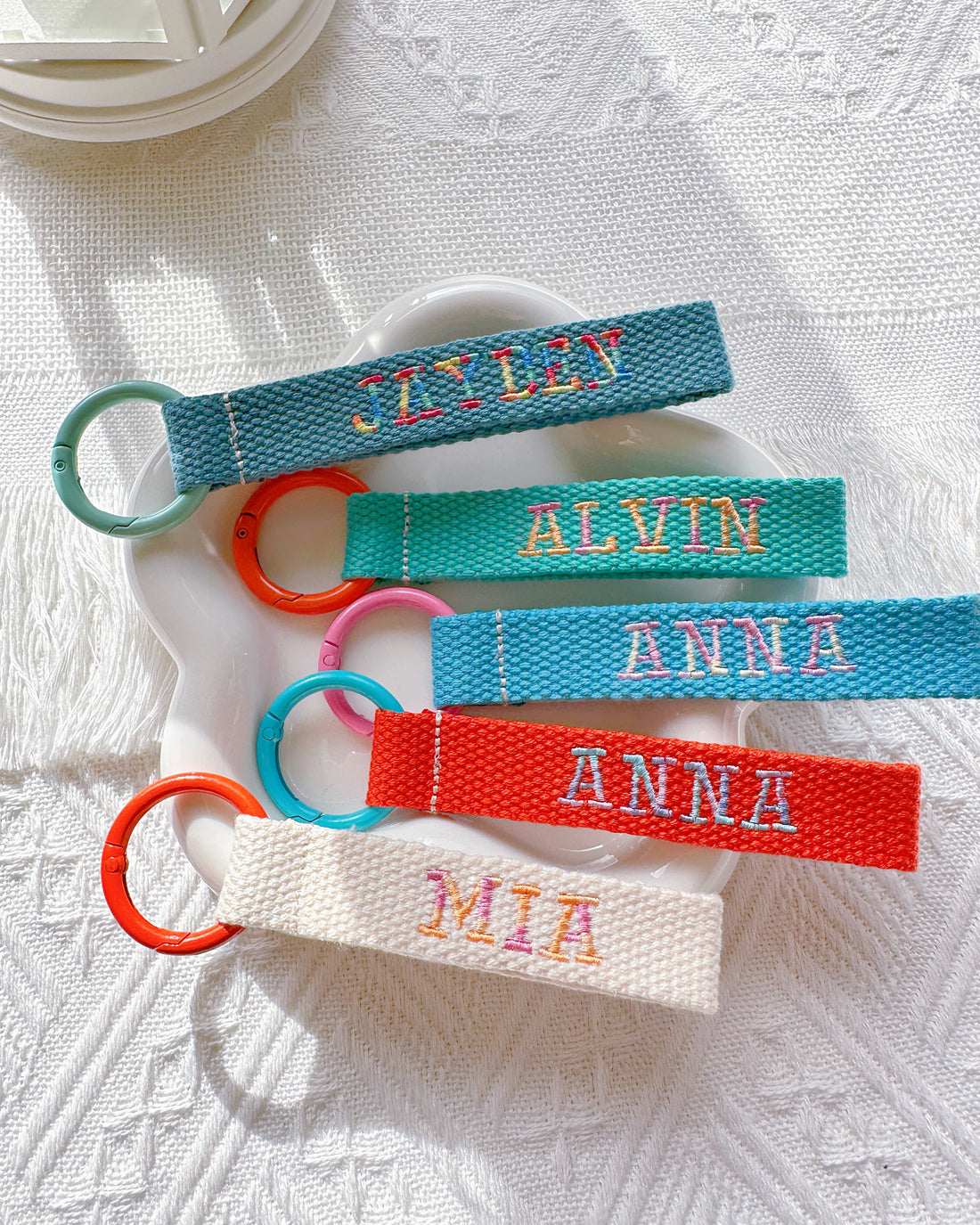 Personalized Pink & Purple Gradient Name Tag – Custom Bag & Key Tag