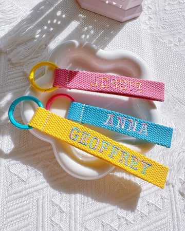 Custom Gradient Embroidered Name Tag – Personalized ID Tag - I‘M GIFT