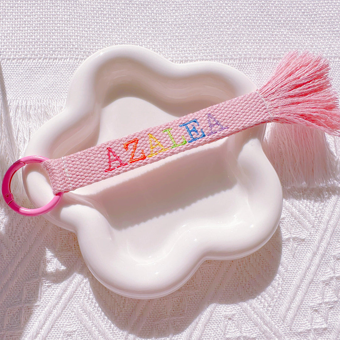 Personalized Multicolor Embroidered Tassels Bag Tag | Custom Luggage Tag - I‘M GIFT