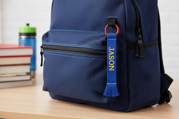 Personalized Tassel Bag Tag | Custom Embroidered Name Keychain