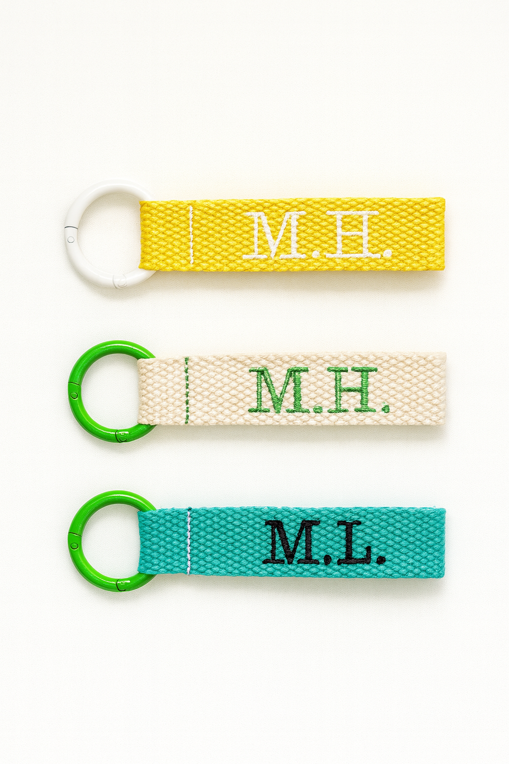 Mini Personalized Embroidered Bag Tags