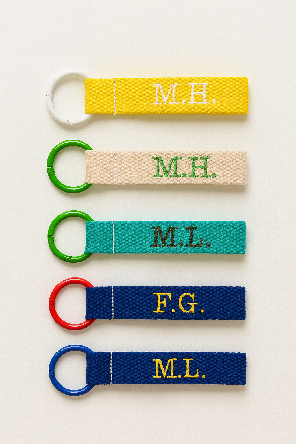 Mini Personalized Embroidered Tags - Custom Bag Tag