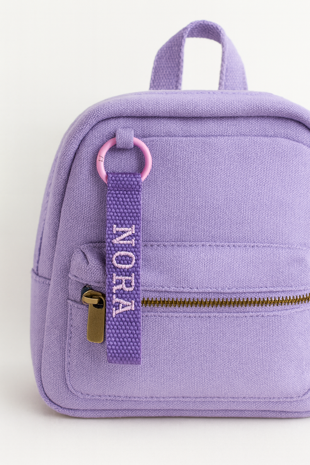 Personalized Backpack Tag - Custom Embroidered Keychain