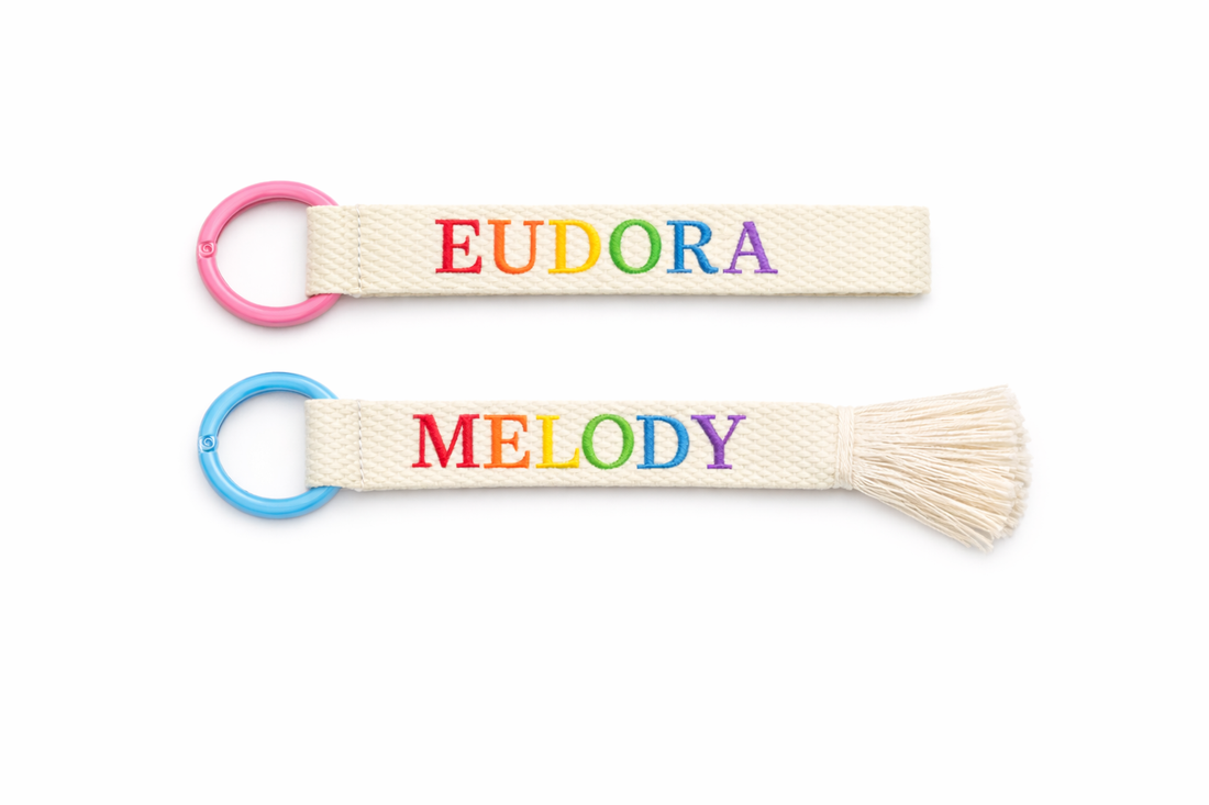 Personalized Kids Name Tag – Custom Embroidered Backpack & Bag Tag