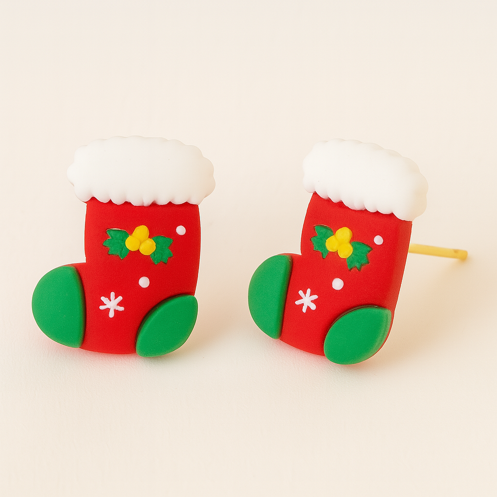 Christmas Stud Earrings – Christmas Socks