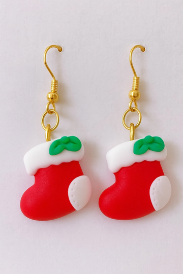 Christmas Dangles Earrings – Christmas stocking