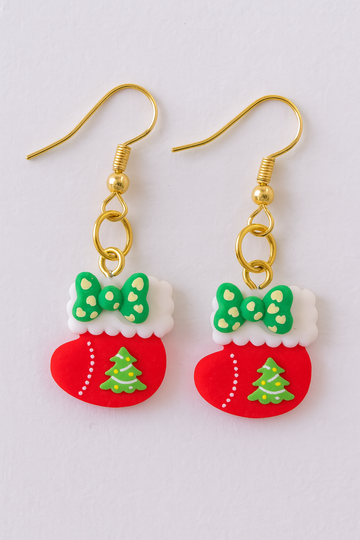 Christmas Dangles Earrings – Christmas stocking