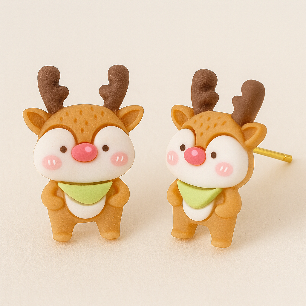 Christmas Stud Earrings – Christmas Reindeer
