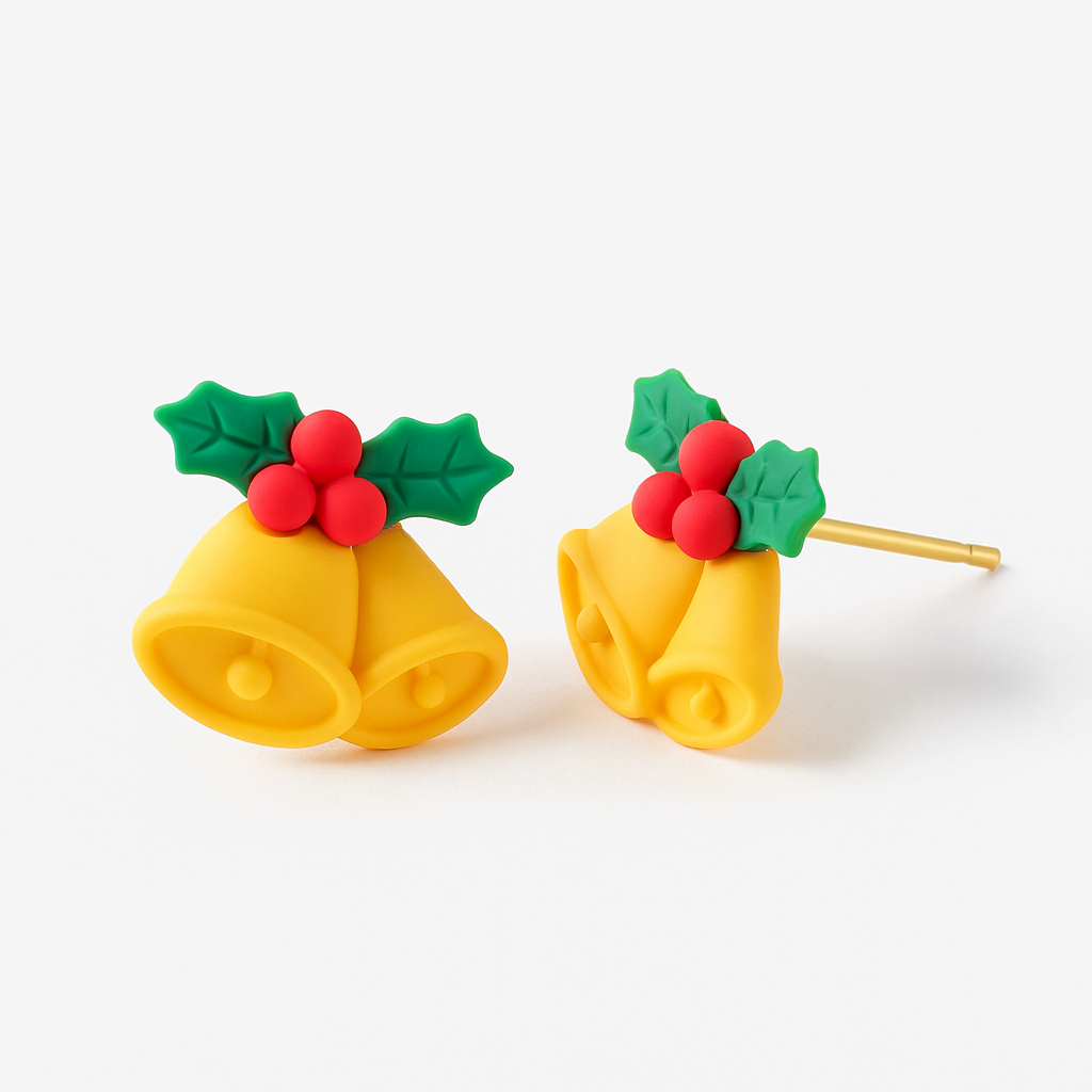 Christmas Stud Earrings – Jingle Bells