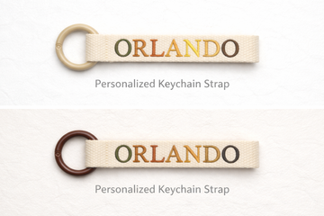 Personalized Gradient Embroidered Bag Tag | Hidden thread finish