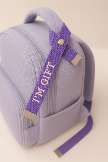 Personalized Ribbon Bag Tag | Custom Embroidered Travel Tag
