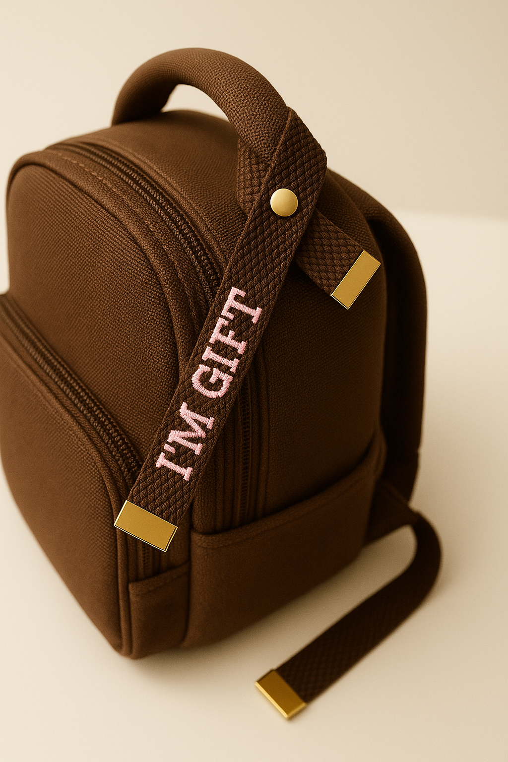 Personalized Ribbon Bag Tag | Custom Embroidered Travel Tag