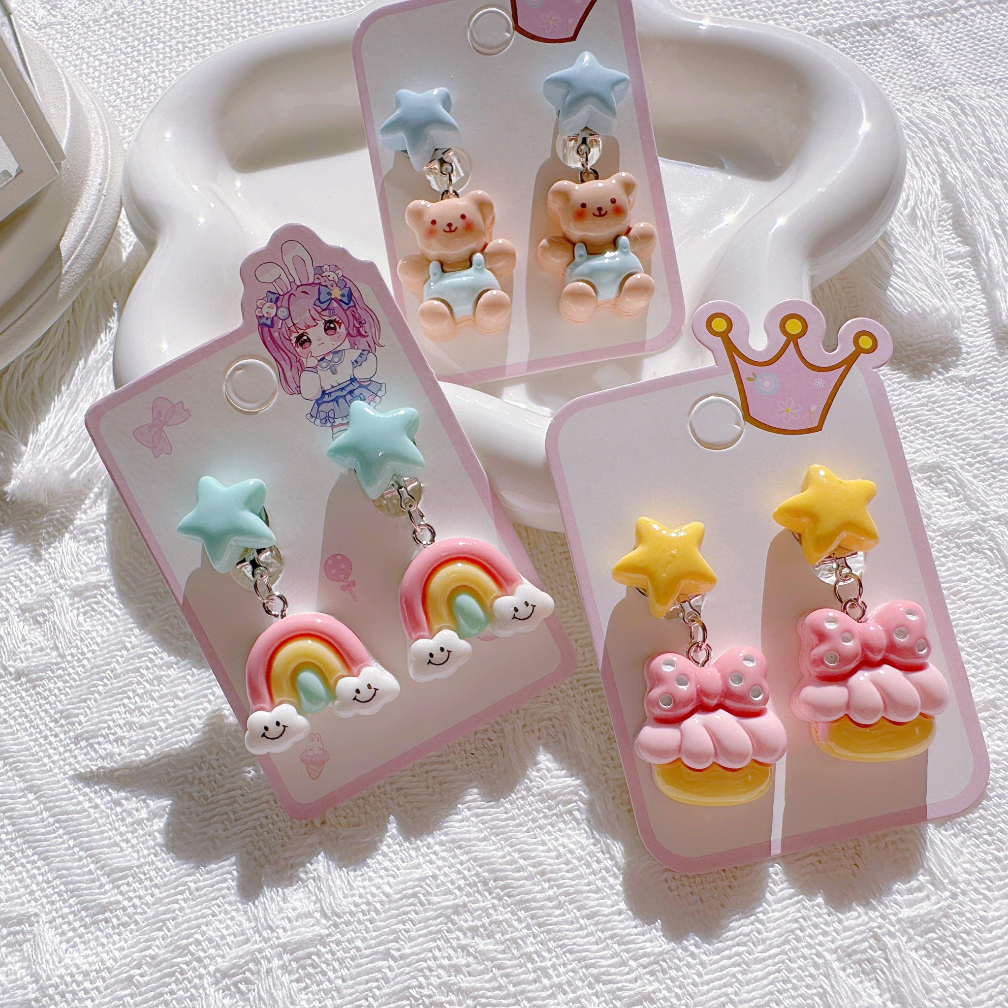 Adorable Clip-On Earrings for Toddler Girls – Cute & Comfortable - I‘M GIFT
