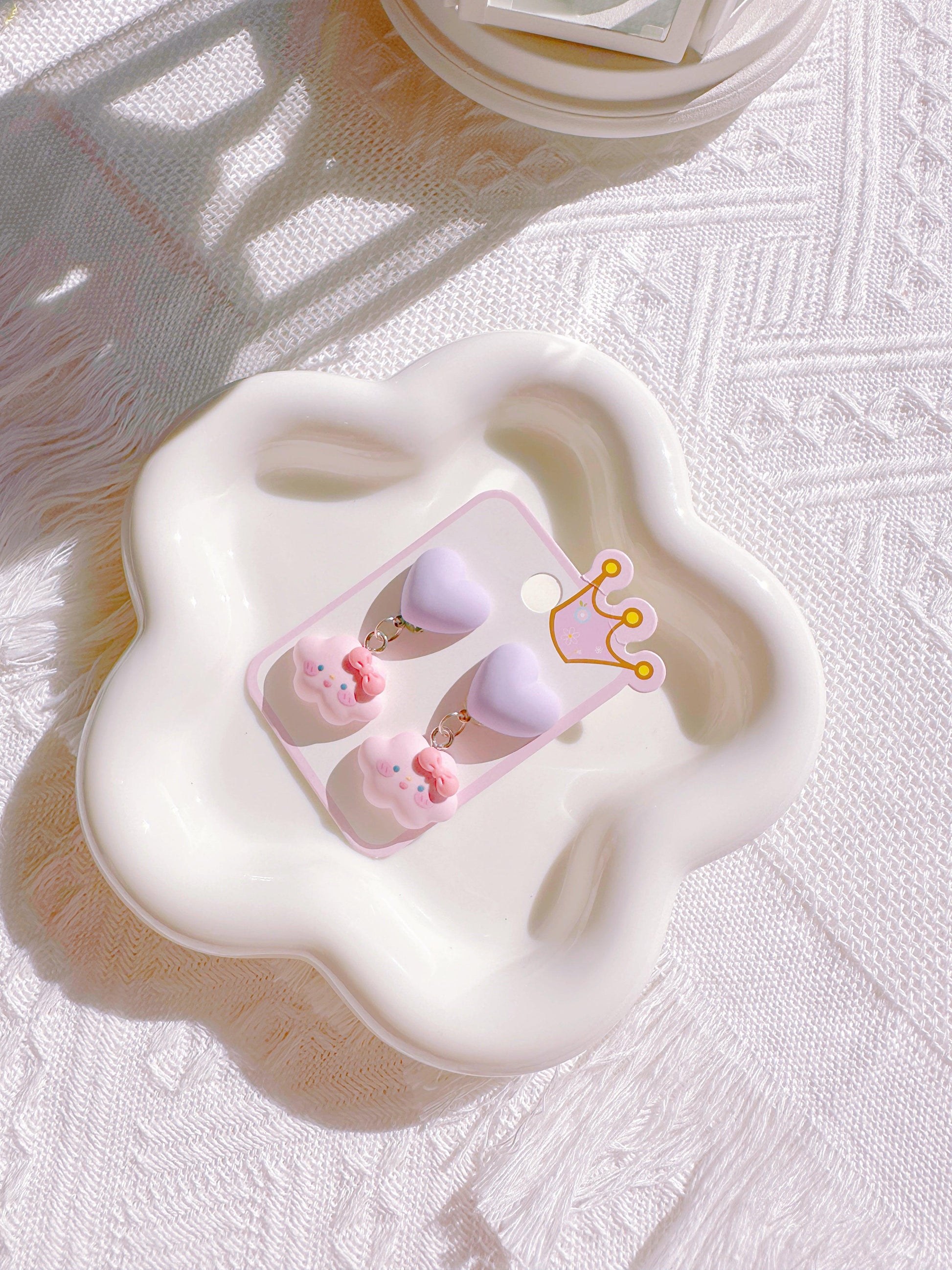 Adorable Clip-On Earrings for Toddler Girls – Air balloon & Clouds - I‘M GIFT