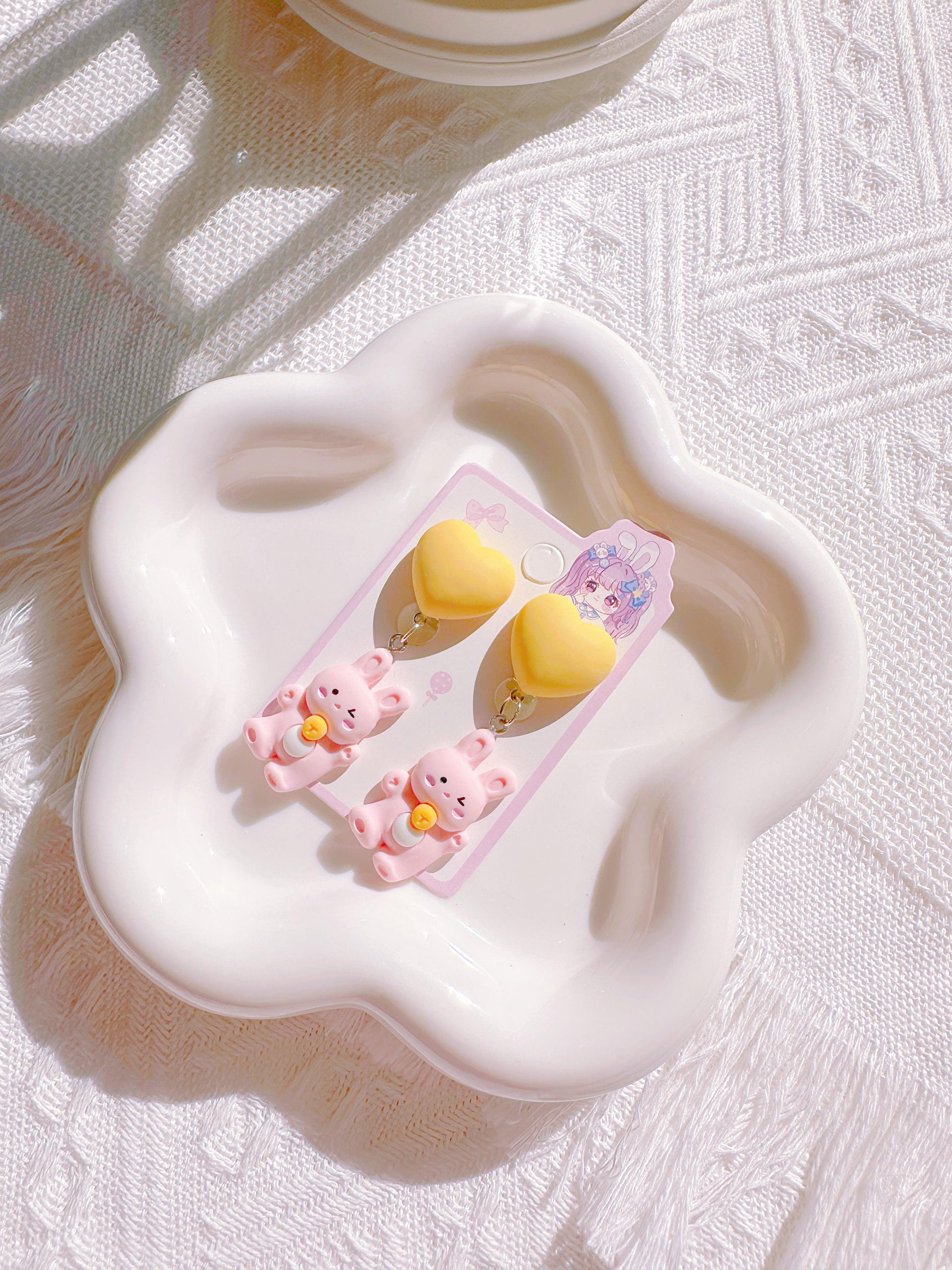 Bunny Clip-On Earrings for Little Girls – Perfect for Easter & Gift Giving - I‘M GIFT