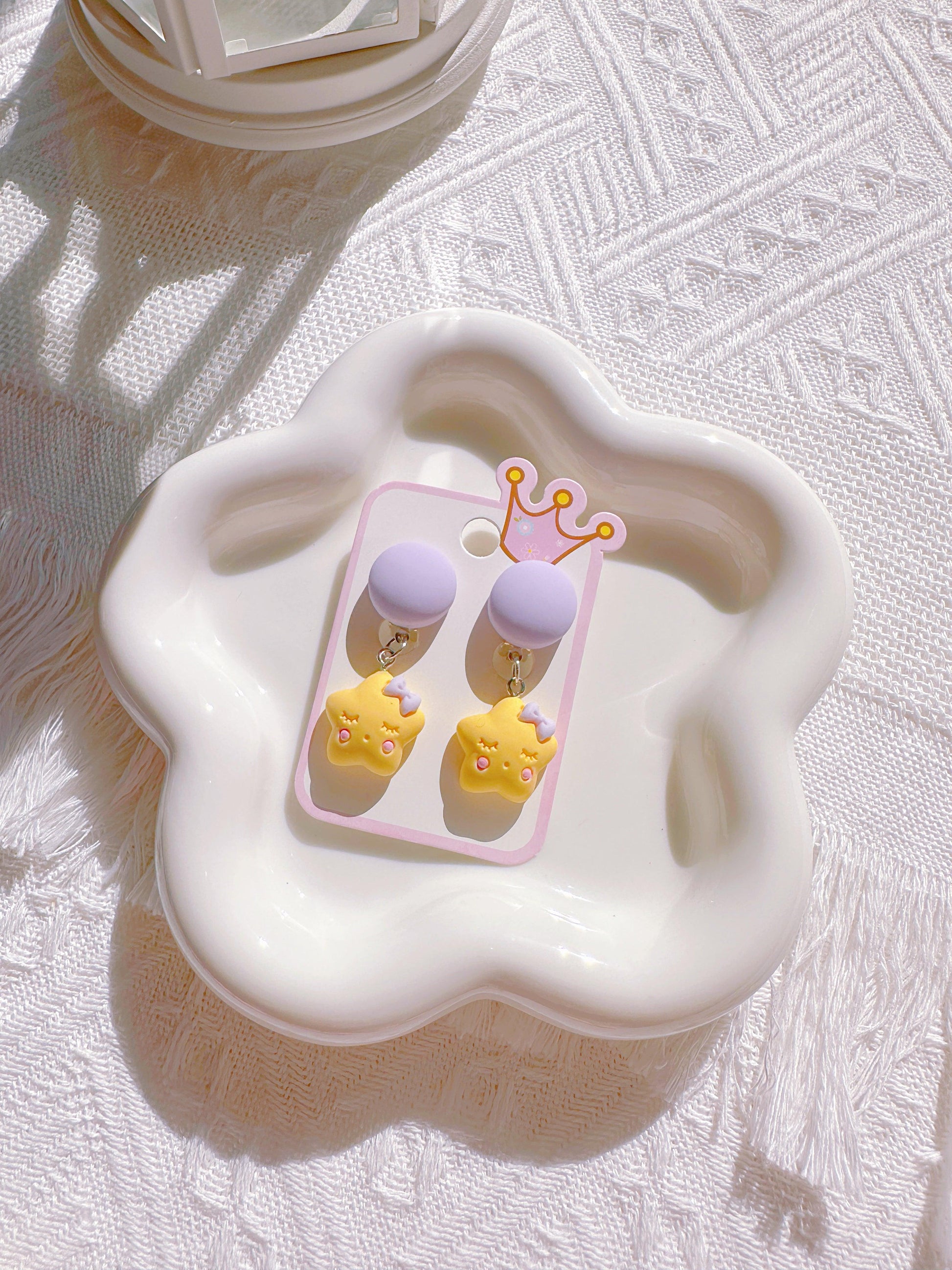 Adorable Clip-On Earrings for Toddler Girls – Rainbow & Star - I‘M GIFT