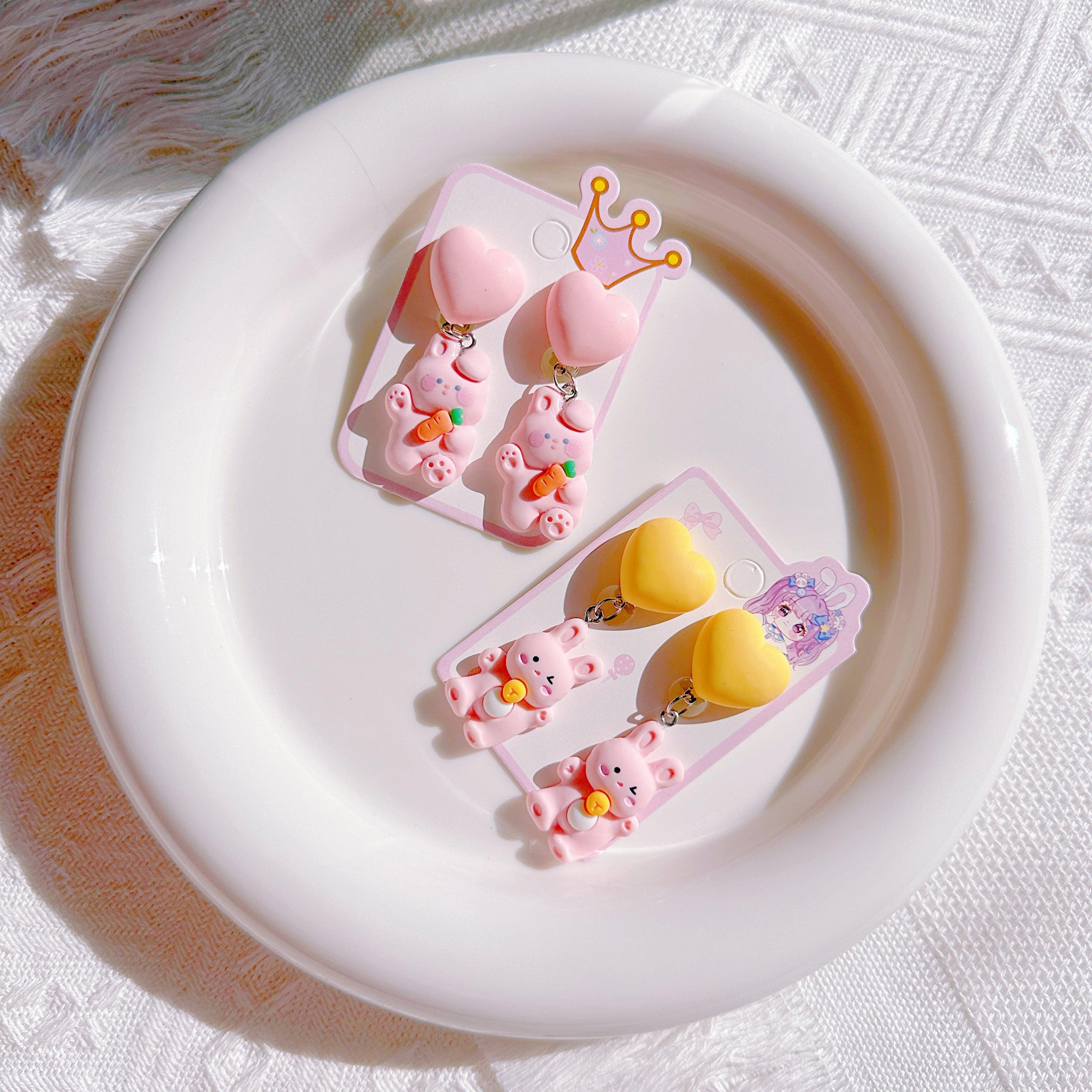 Bunny Clip-On Earrings for Little Girls – Perfect for Easter & Gift Giving - I‘M GIFT