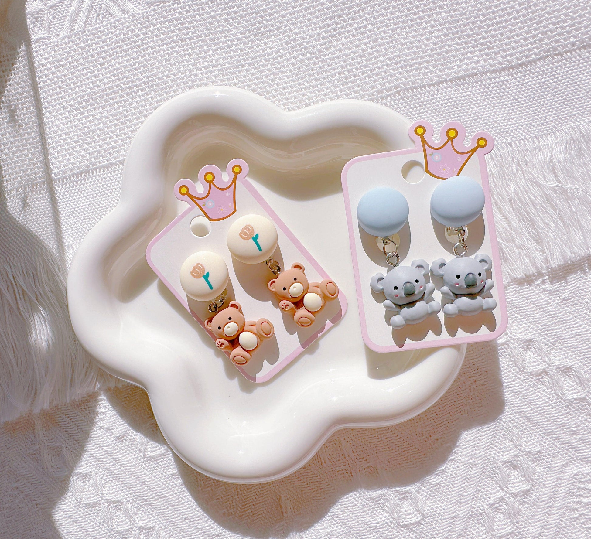 Adorable Koala & Teddy Bear Clip-On Earrings – Perfect for Animal-Loving Girls! - I‘M GIFT