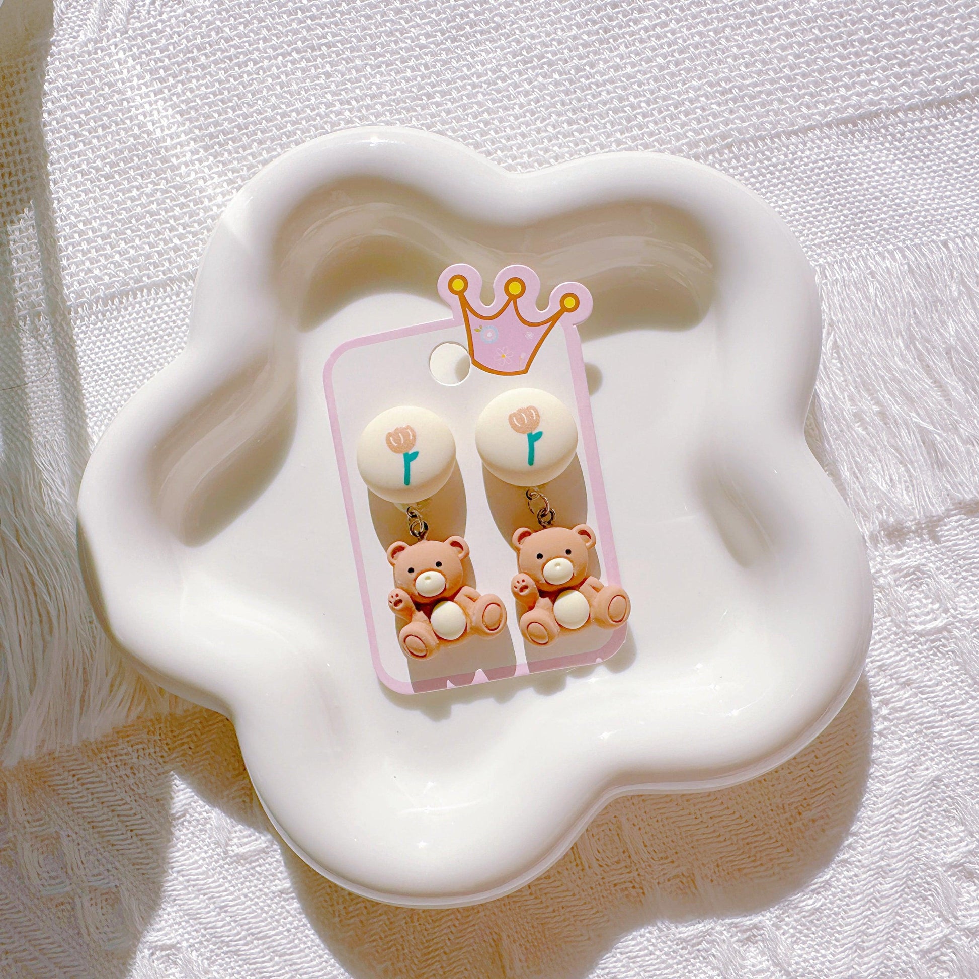 Adorable Koala & Teddy Bear Clip-On Earrings – Perfect for Animal-Loving Girls! - I‘M GIFT