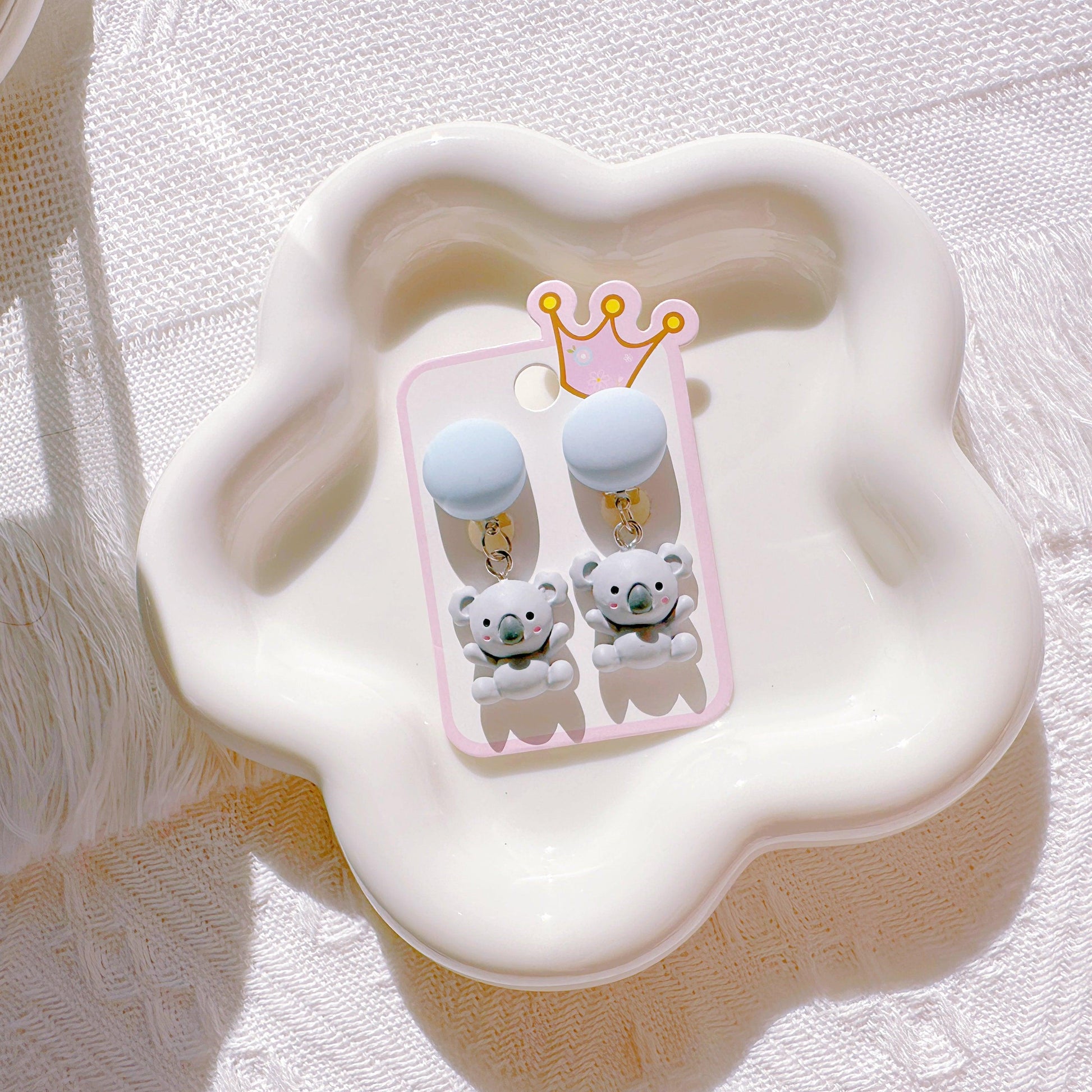 Adorable Koala & Teddy Bear Clip-On Earrings – Perfect for Animal-Loving Girls! - I‘M GIFT