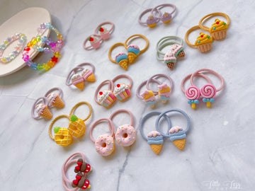 Pairs of Cute Dessert Hair Ties - I‘M GIFT