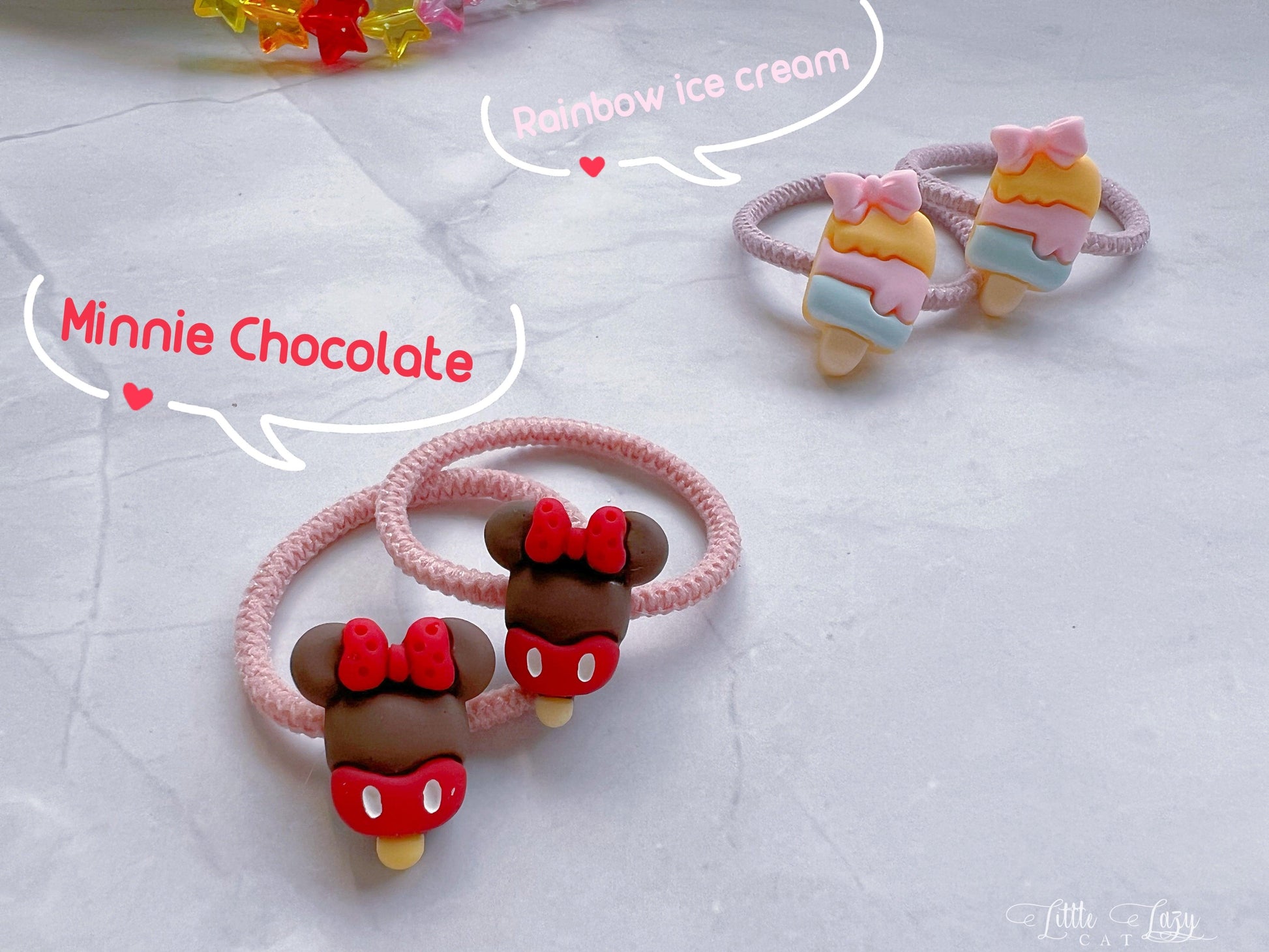 Pairs of Cute Dessert Hair Ties - I‘M GIFT