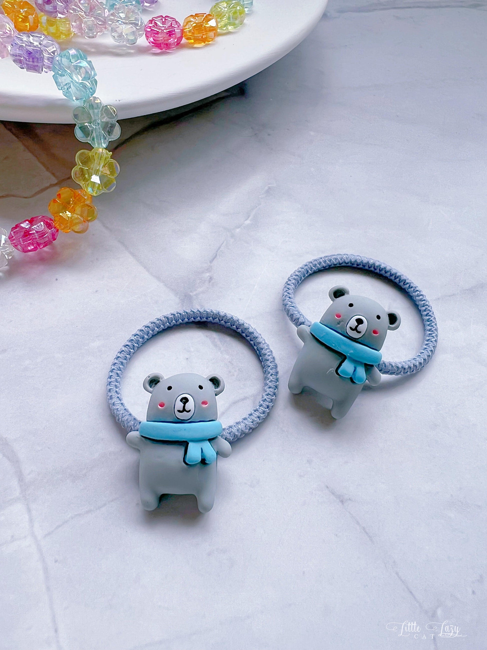 Pair of Cute Animal Hair Ties - I‘M GIFT