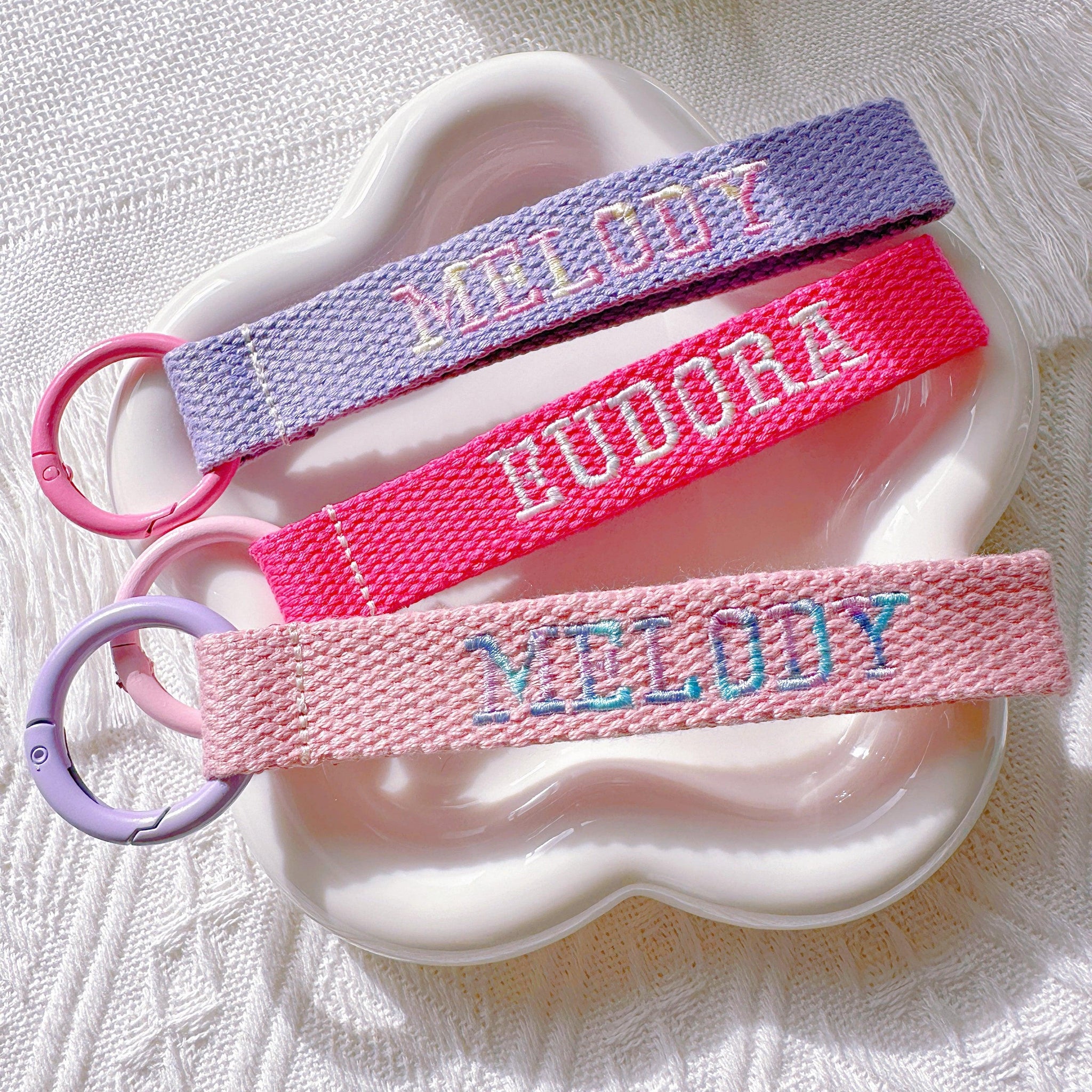 Personalized Pink & Purple Gradient Name Tag – Custom Bag & Key Tag - I‘M GIFT