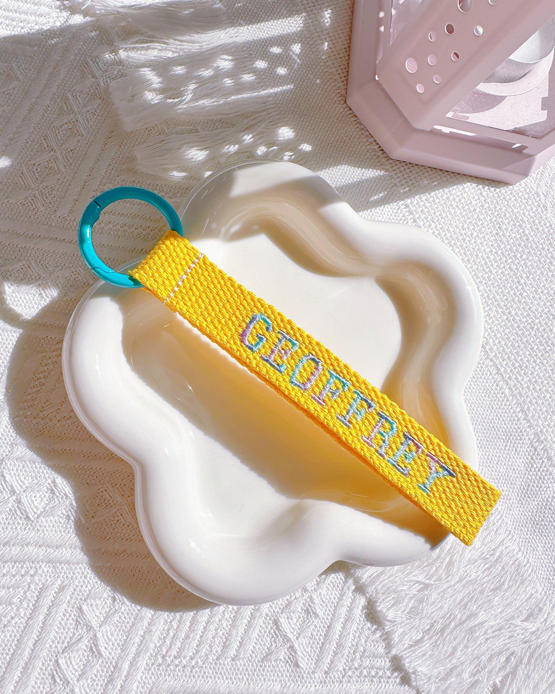 Custom Gradient Embroidered Name Tag – Personalized ID Tag - I‘M GIFT