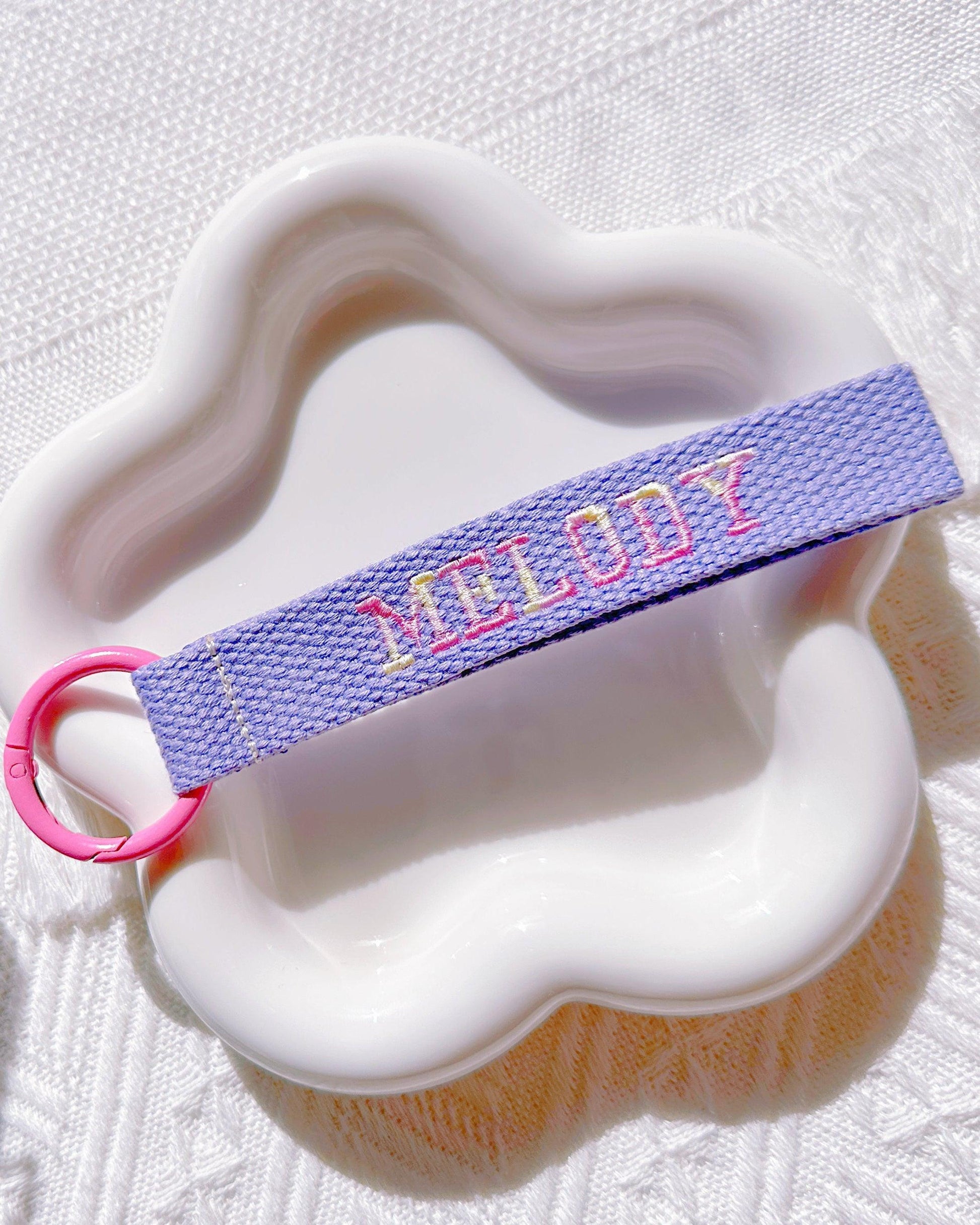 Personalized Pink & Purple Gradient Name Tag – Custom Bag & Key Tag - I‘M GIFT