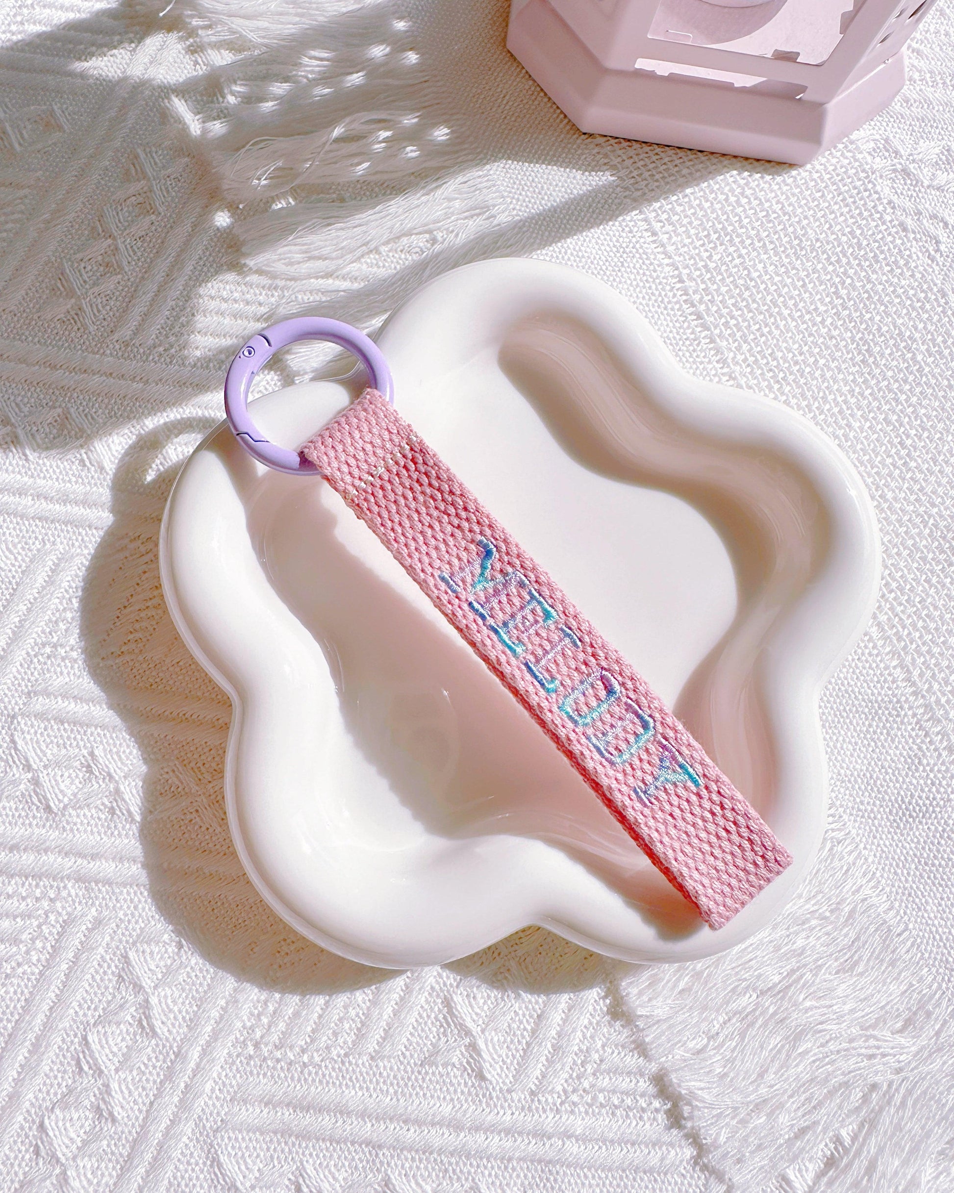 Personalized Pink & Purple Gradient Name Tag – Custom Bag & Key Tag - I‘M GIFT
