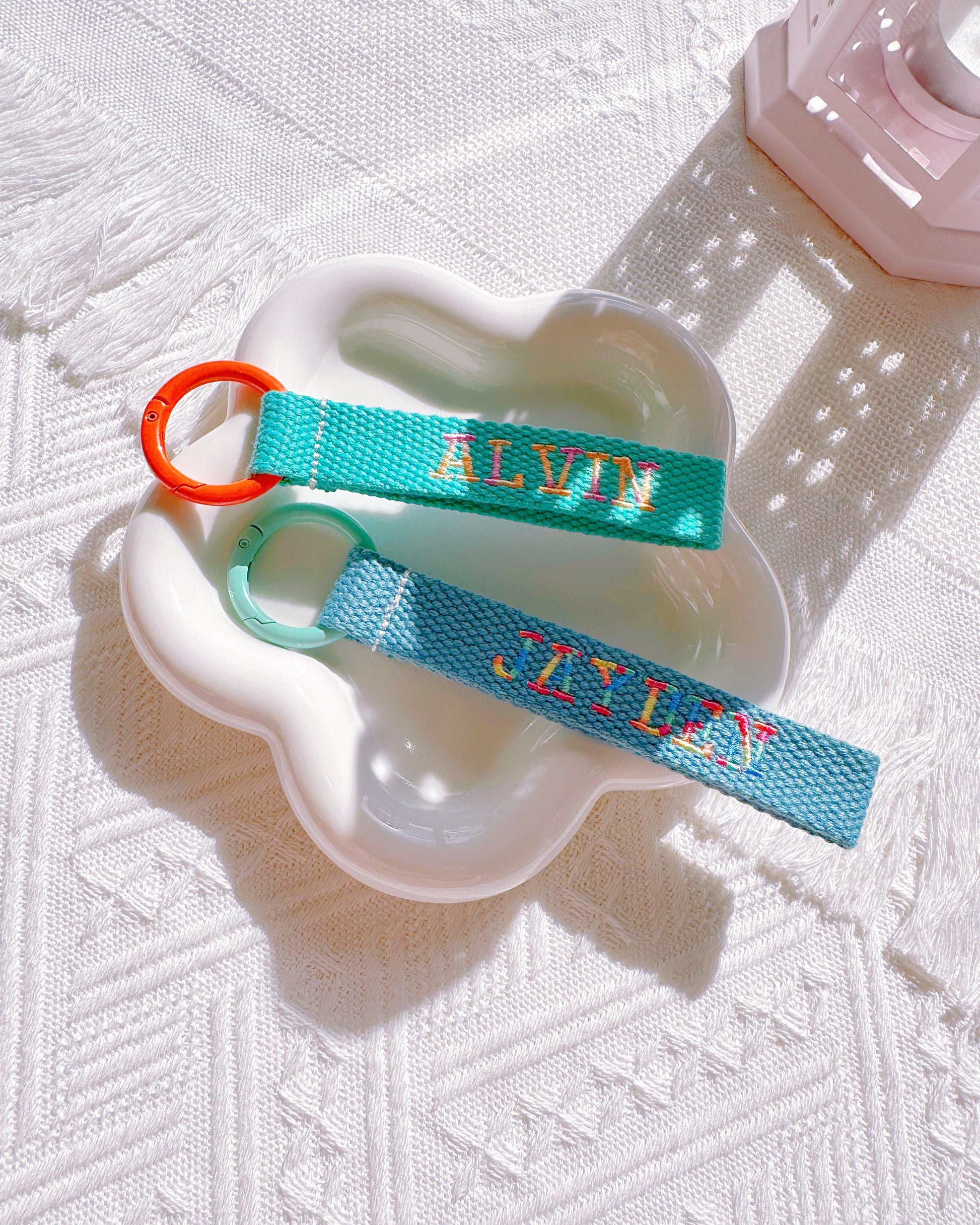 Custom Gradient Embroidered Name Tag – Personalized ID Tag - I‘M GIFT